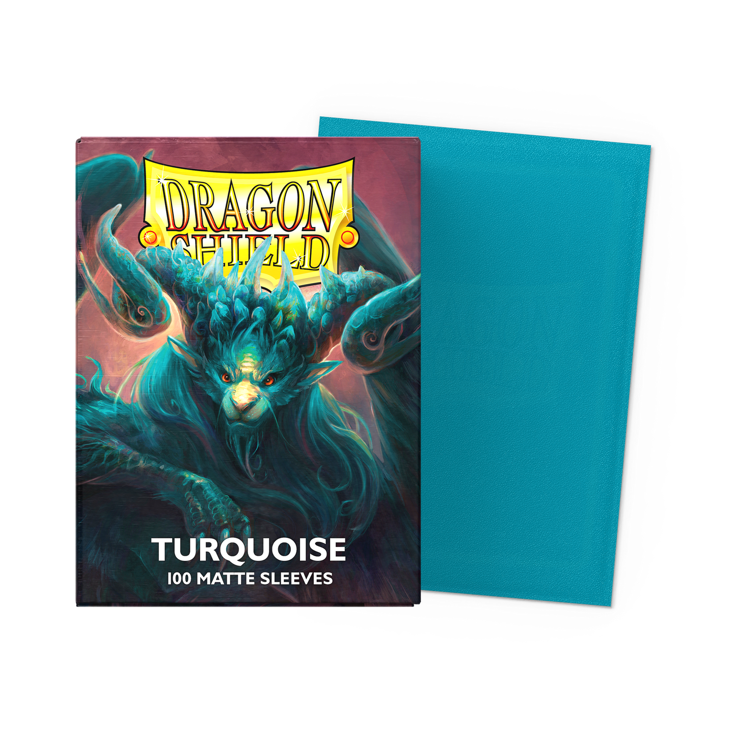 Matte Turquoise Dragon Shield Sleeves - Standard Size