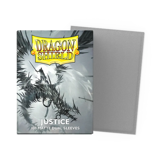 Matte Dual Justice Dragon Shield Sleeves - Standard Size